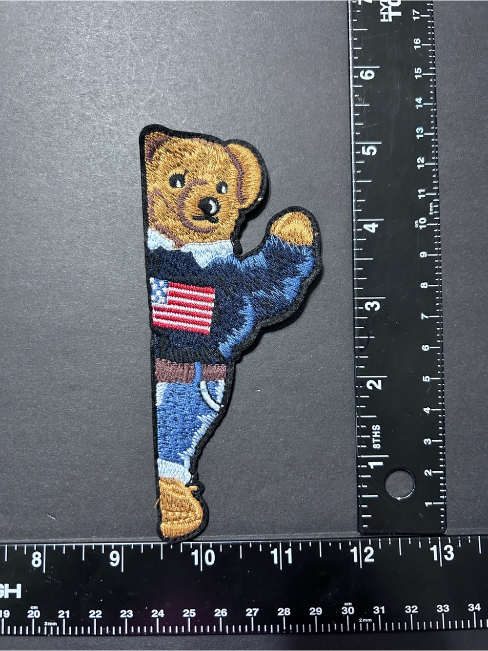 Ralph Lauren Polo Bear Embroidered Patches a lot of 6 Iron-on - Picture 10 of 16
